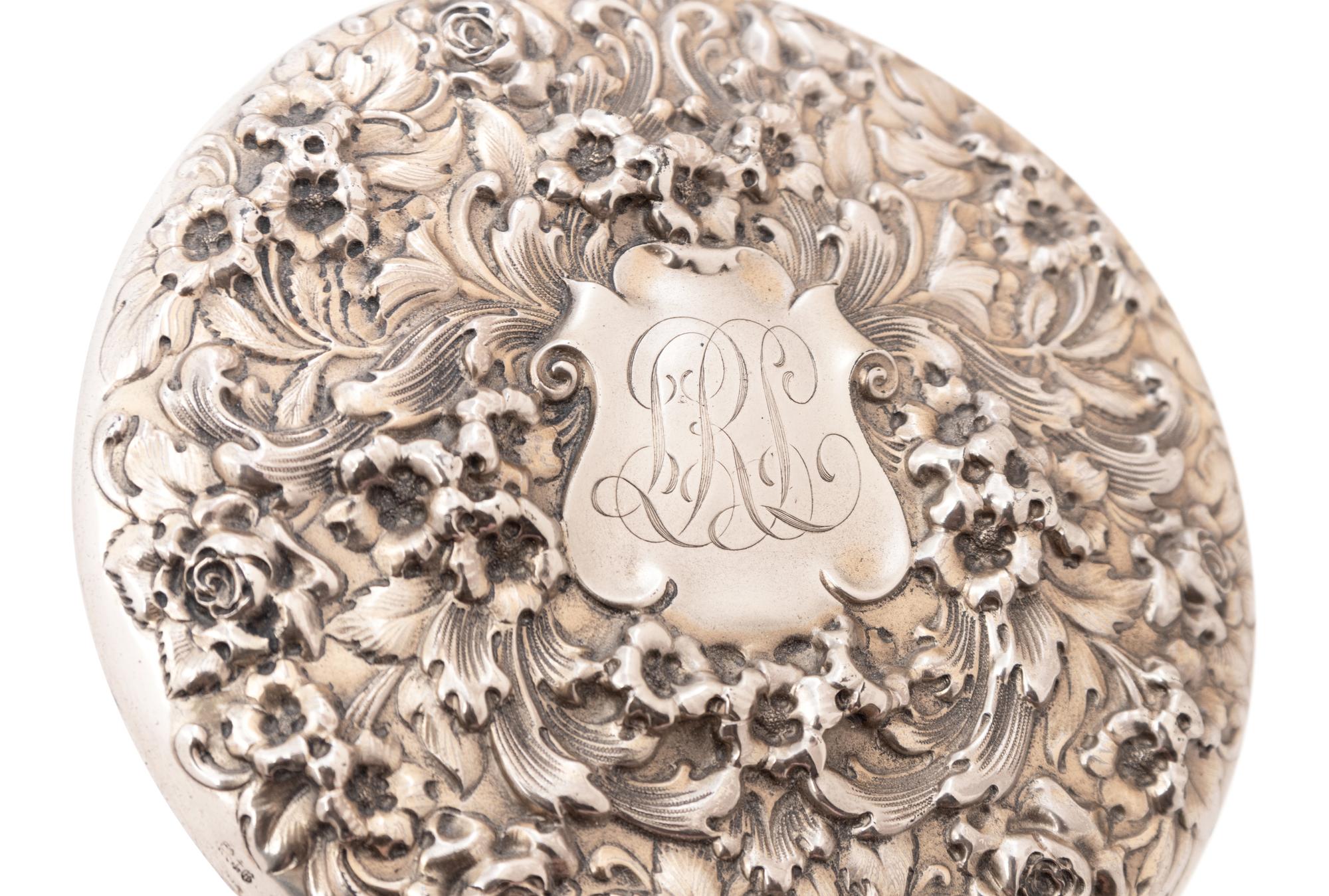 An American Silver Four-Piece Dresser Set