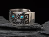 Sterling Silver and Turquoise Cuff Bracelet, PLUS