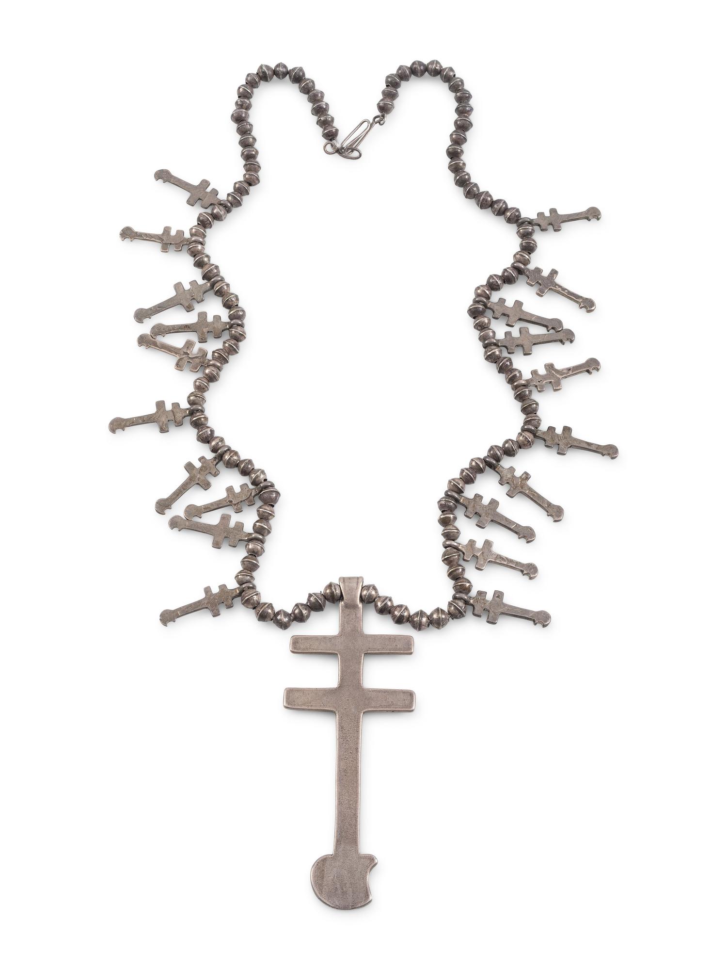 Isleta Double Cross Necklace