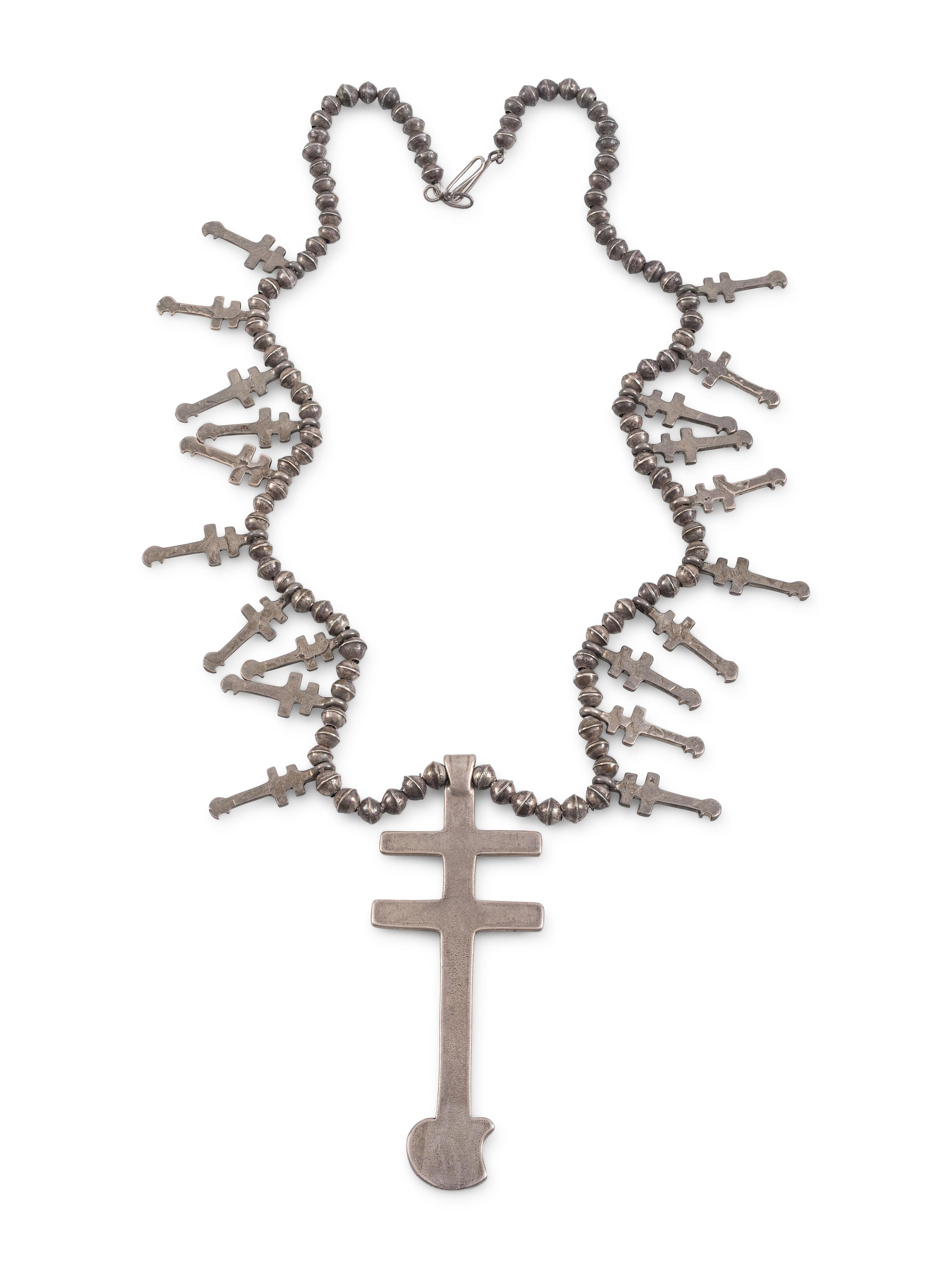Isleta Double Cross Necklace