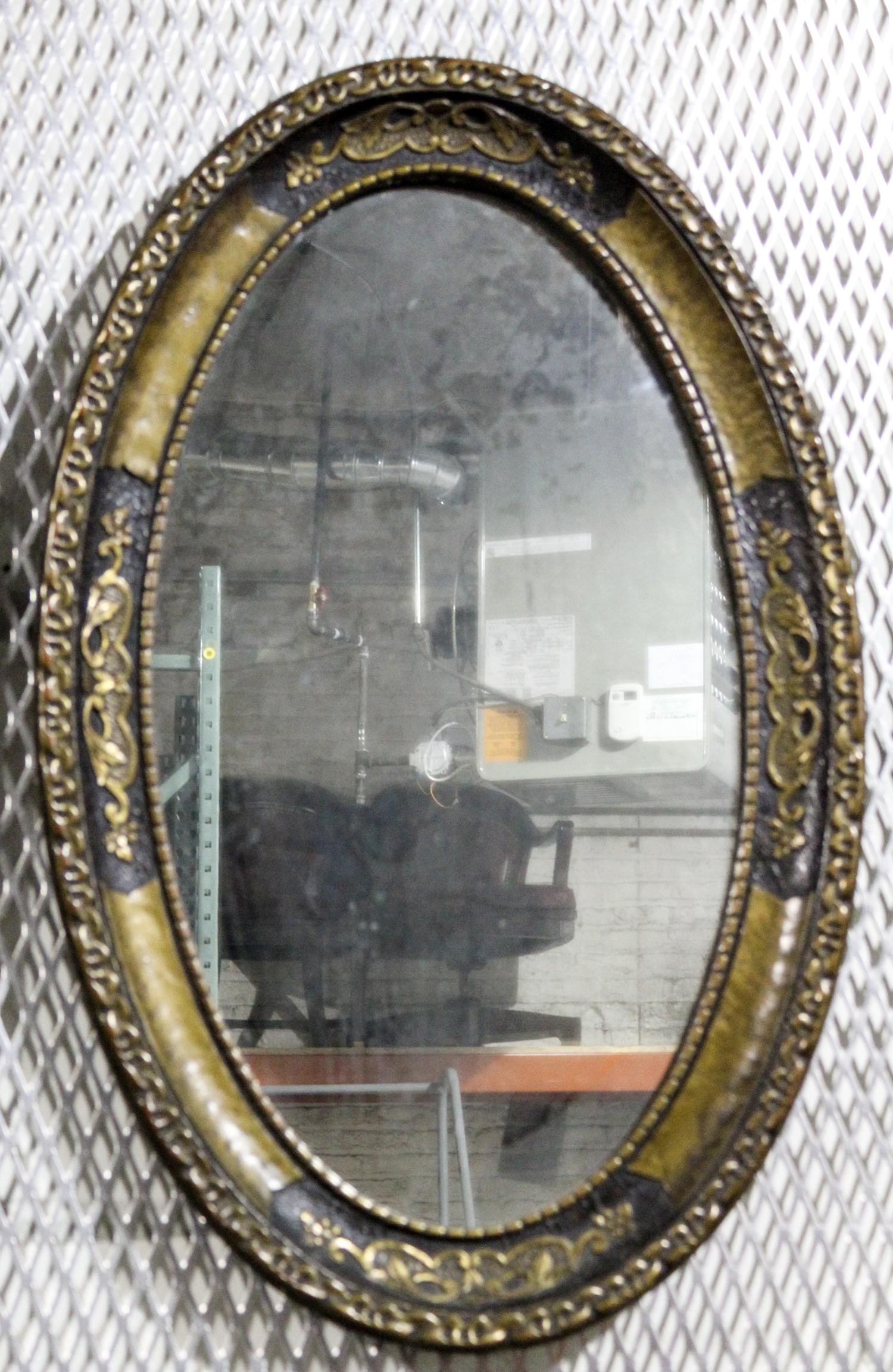 A Victorian Mirror Diameter 33 1/4 inches.