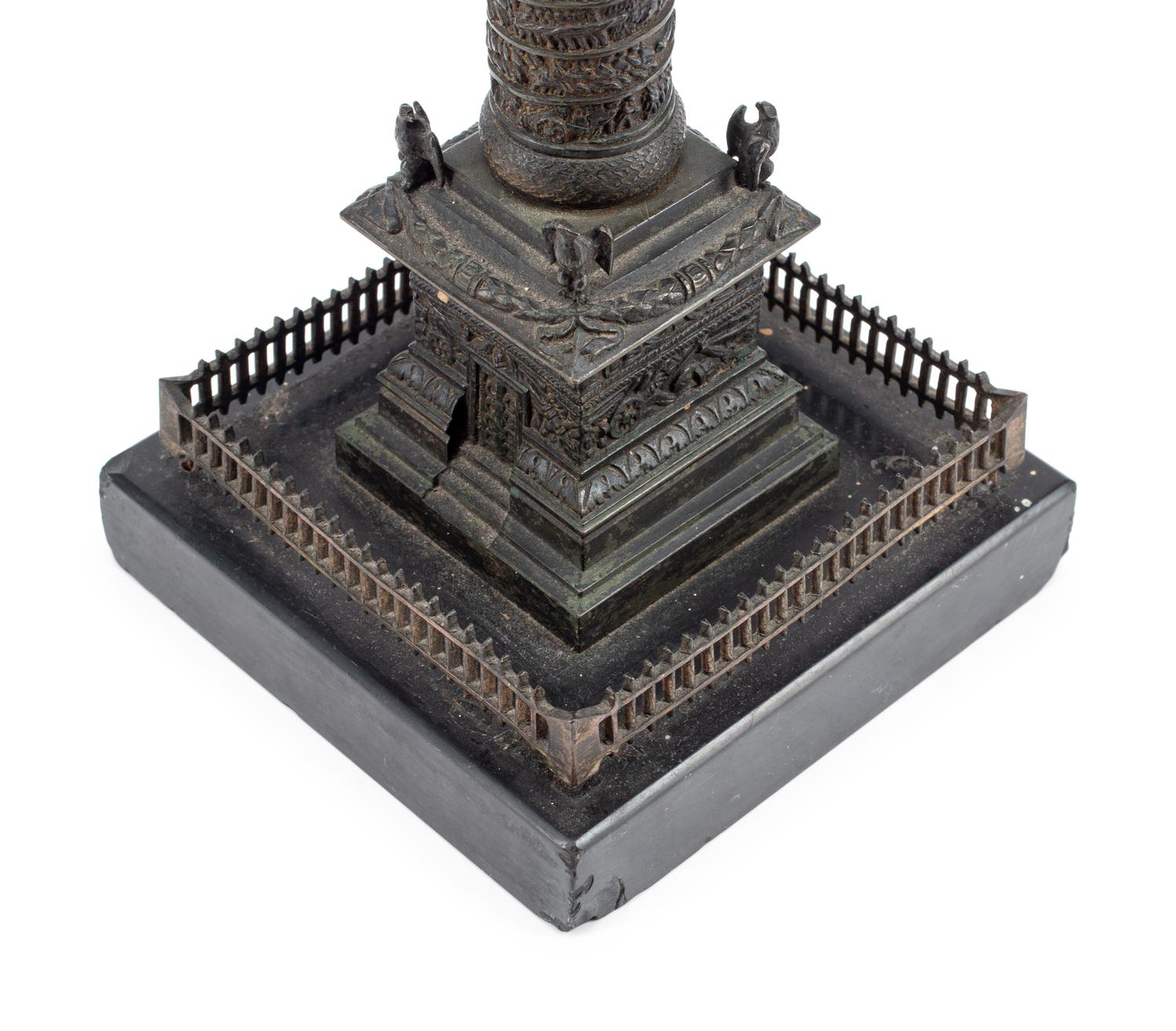 A Grand Tour Bronze Model of the Vendôme Column