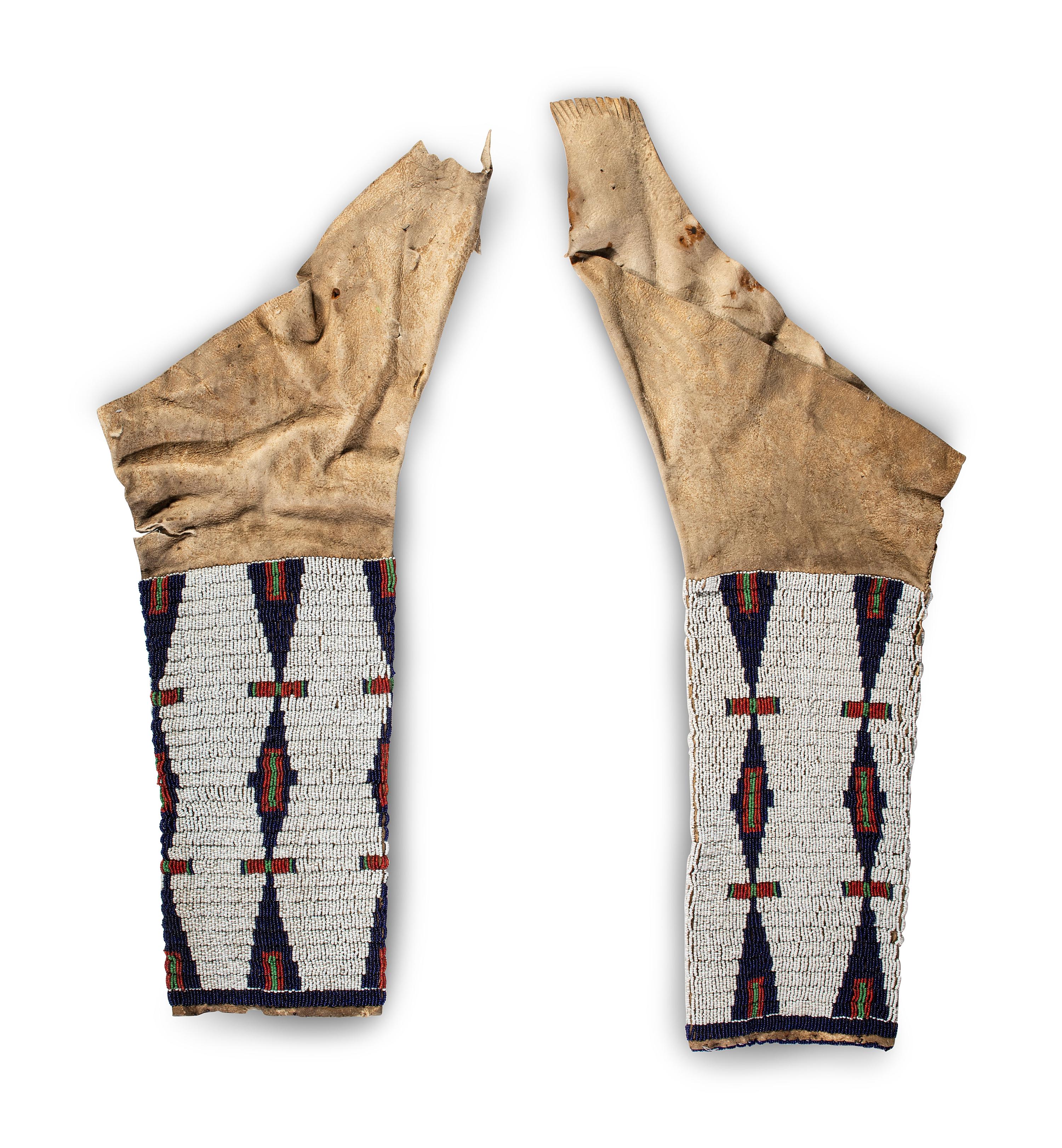 Central Plains Beaded Hide Leggings