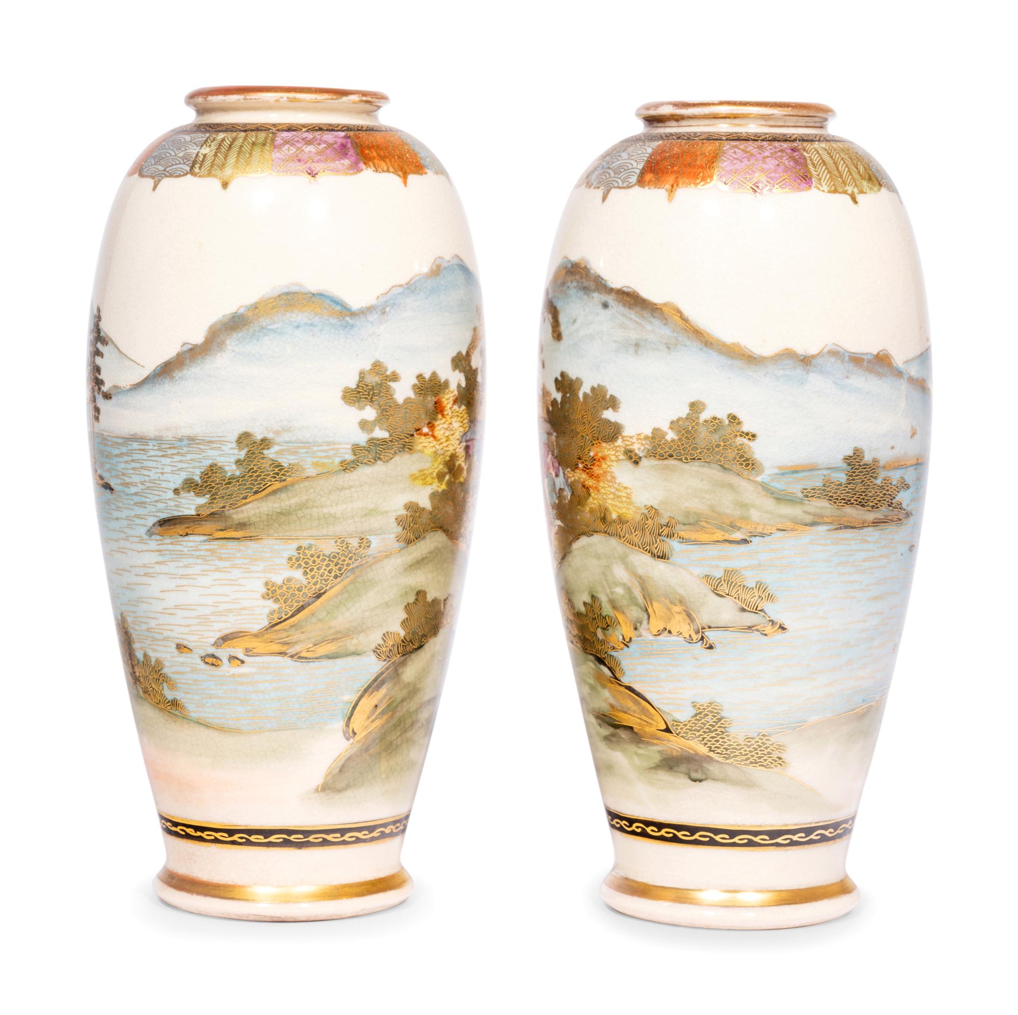A Pair of Satsuma Vases