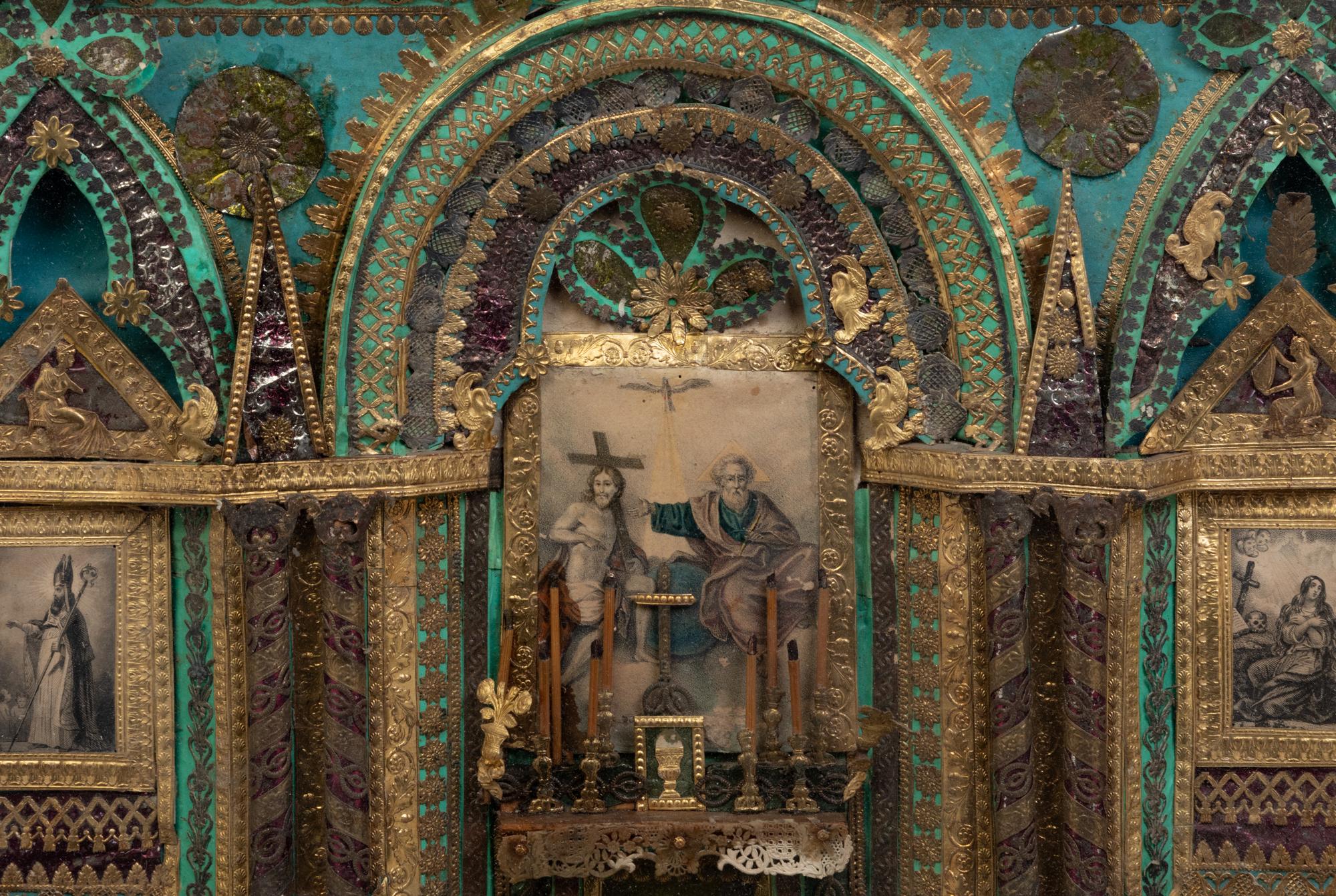 A Gilt Decorated Reliquary