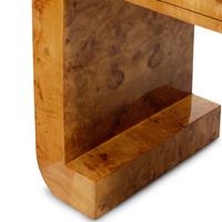 Art Deco Style 20th Century — Pair of Burlwood Console Tables