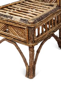 A Pair of Rustic Birch Side Chairs