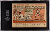 A 1956 Topps Roberto Clemente Baseball Card No. 33 Gray Back (SGC 5 EX)