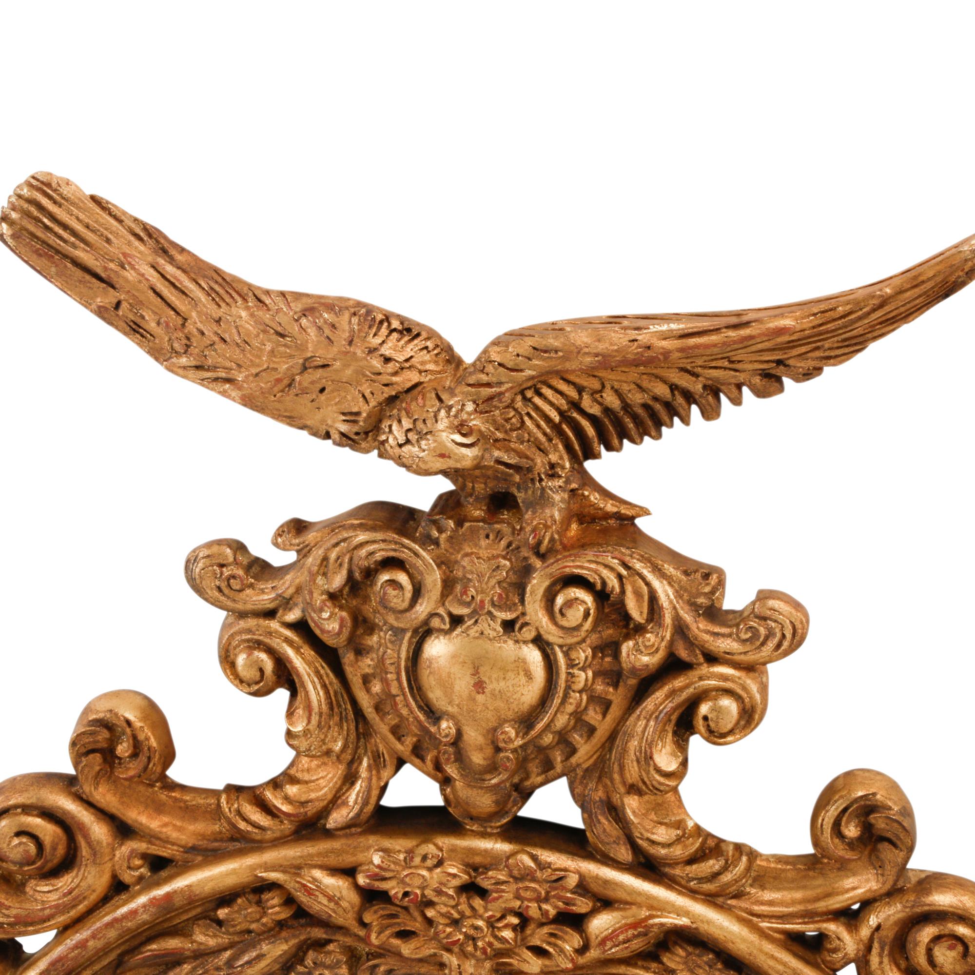 A Pair of Regency Style Giltwood Bullseye Mirrors