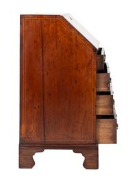 A George III Style Mahogany Urn Inlaid Slant Front Desk