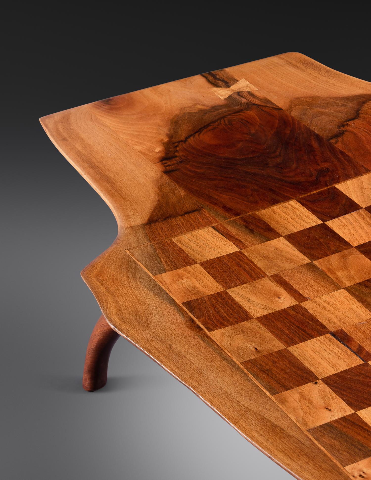 Coffee Table with Chessboard inlay, 1968 Arthur Espenet Carpenter archives #6864