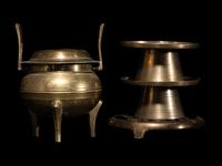 A Chinese Copper Hotpot Set