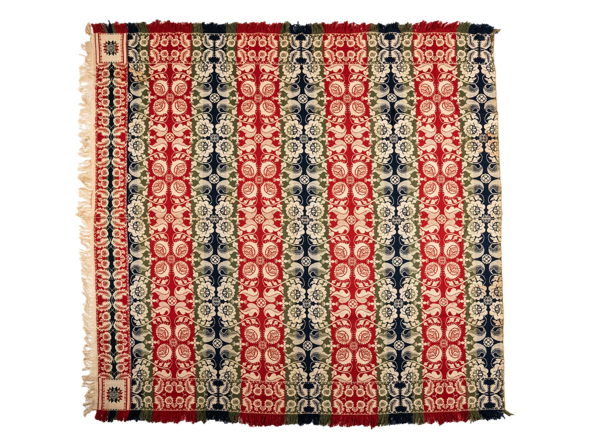 Three Jacquard Coverlets