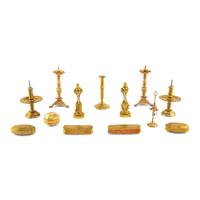 A Group of Continental Brass Table Articles