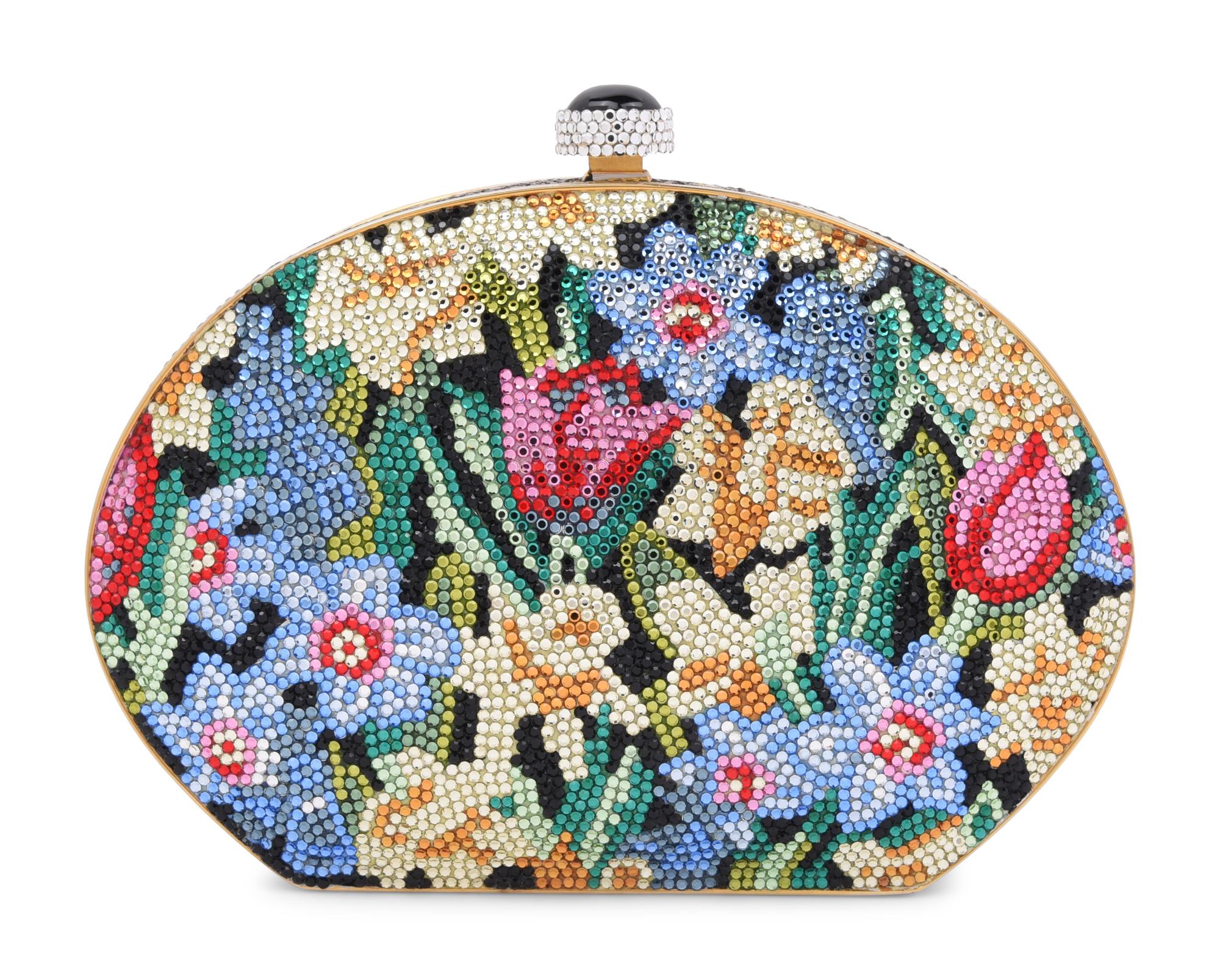 Judith Leiber Floral Motif Minaudière