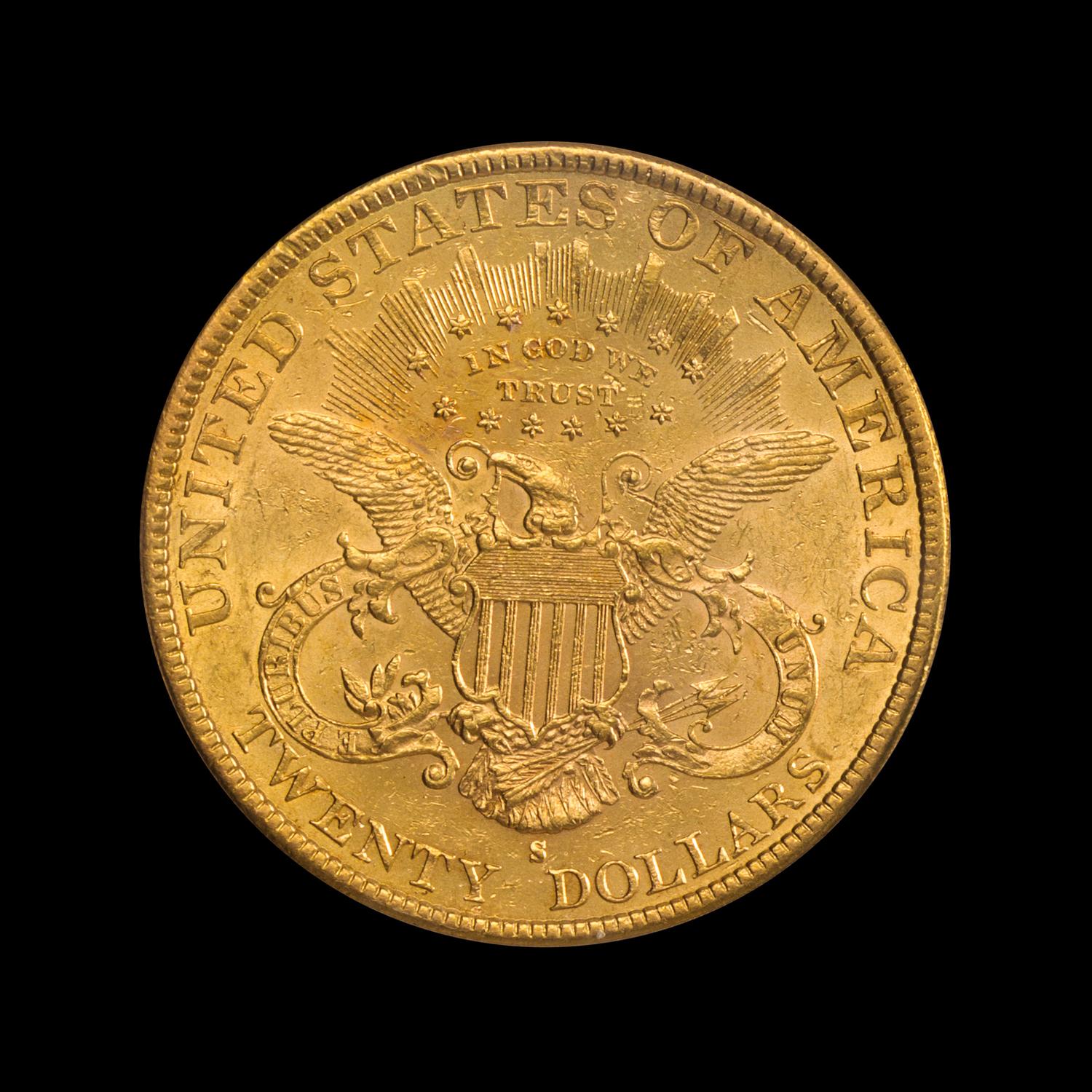 A United States 1895-S Liberty Head $20 Gold Coin
