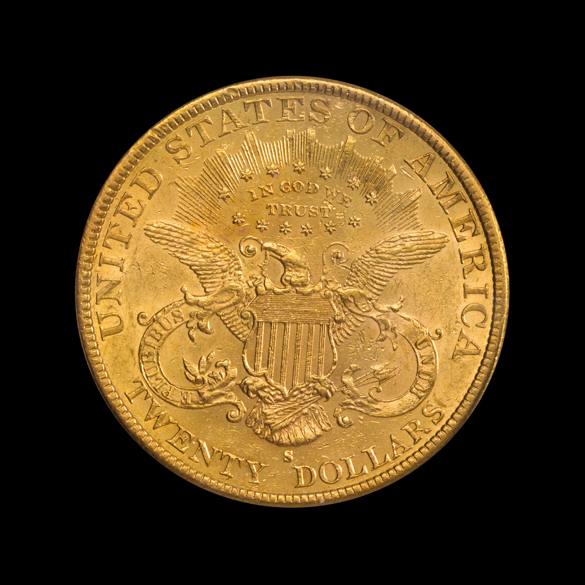 A United States 1895-S Liberty Head $20 Gold Coin