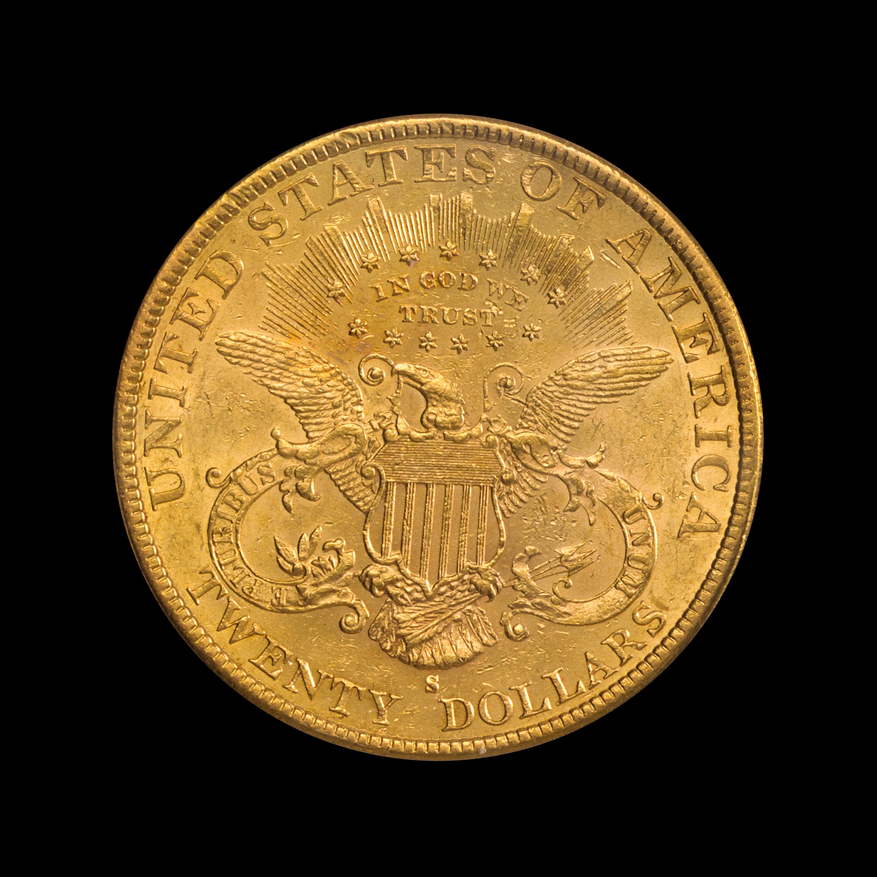 A United States 1895-S Liberty Head $20 Gold Coin