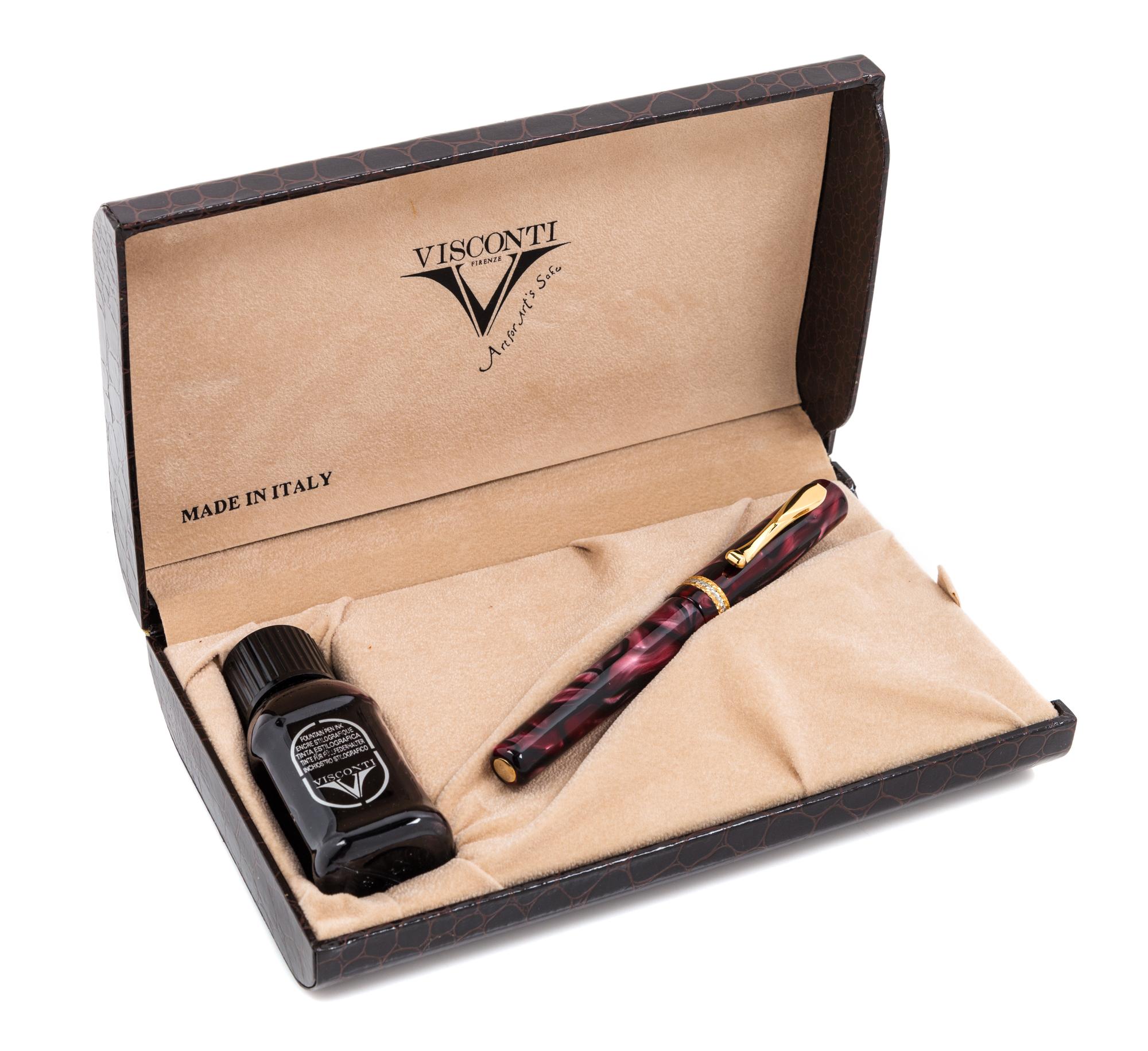 A Visconti Voyager Limited Edition Fountain Pen and Ink Set