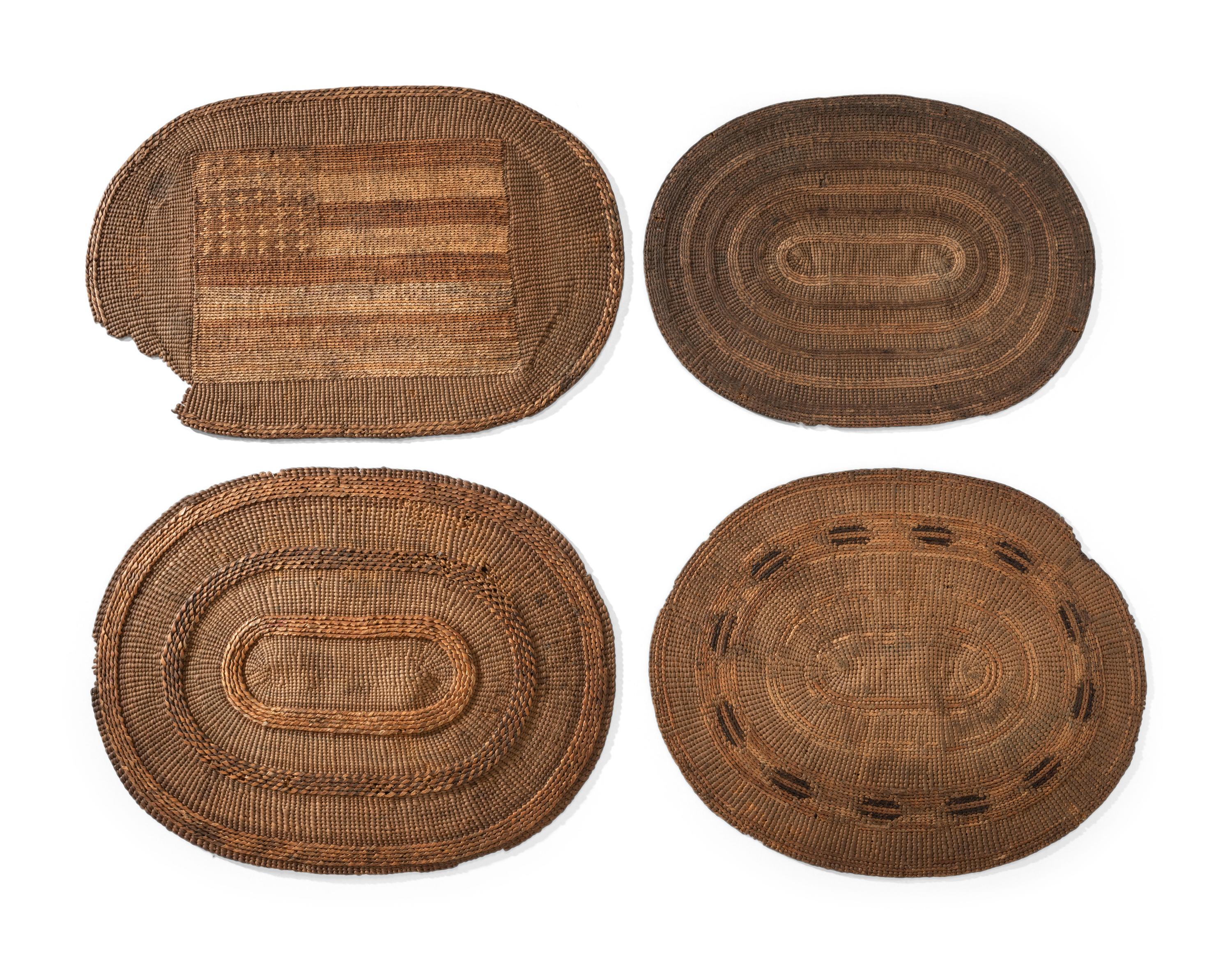 Tlingit Basketry Placemats, with American Flag