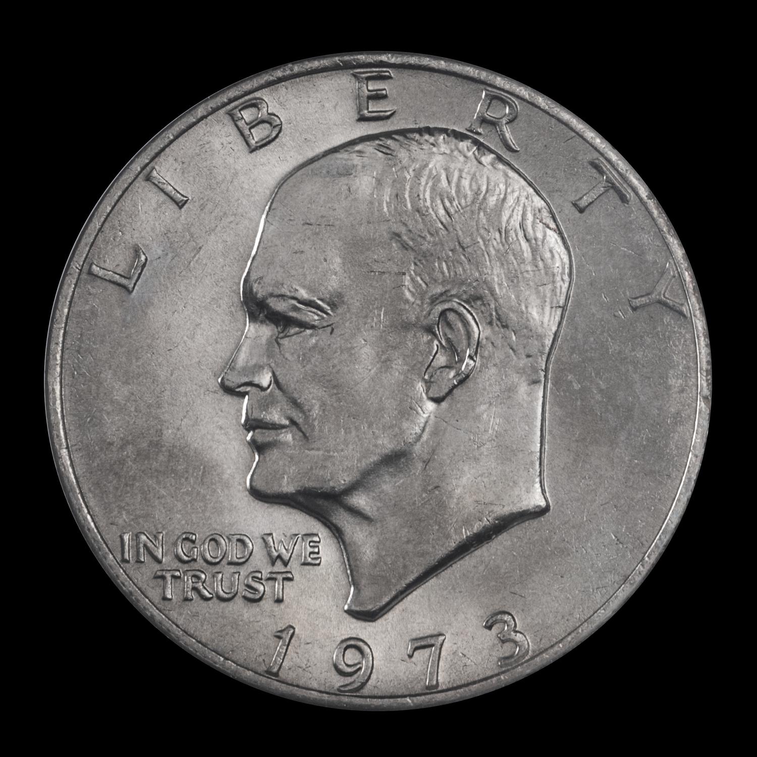 A United States 1973 Eisenhower $1 Coin — NGC GRADED MS65