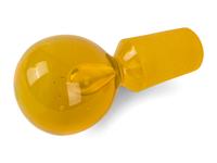 Yellow Glass Decanter with Stopper and Six Goblets, c. 1970