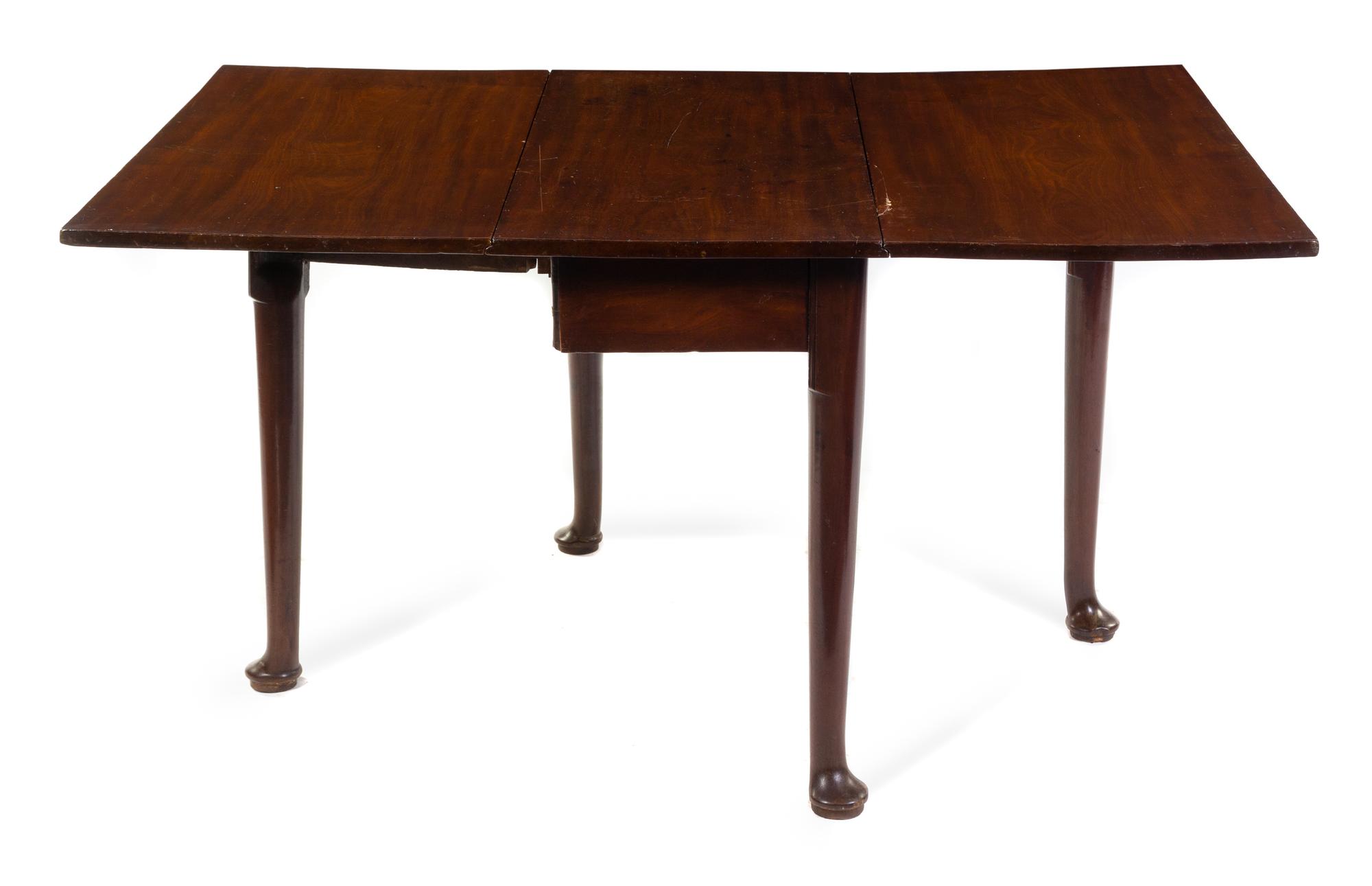 A Queen Anne Style Mahogany Drop-Leaf Table