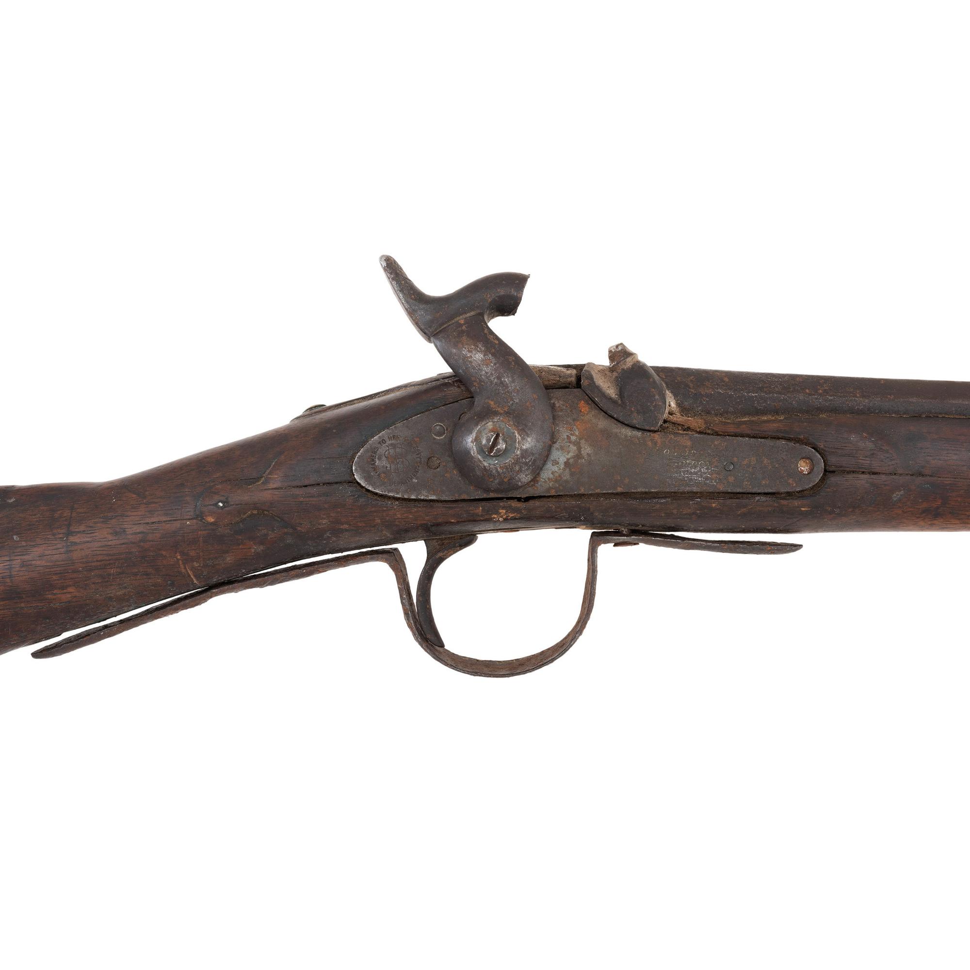 Native Altered Percussion Trade Gun by Isaac Hollis & Sons