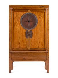 A Chinese Elmwood Cabinet