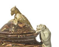 A Wedgwood and Bentley Agateware Vase and Cover