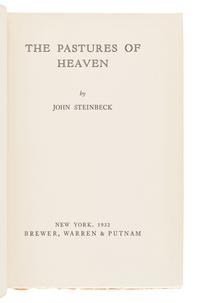 STEINBECK, John (1902-1968). The Pastures of Heaven. New York: Brewer, Warren & Putnam, 1932.