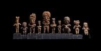 A Group of Ten Michoacana Votive Figures