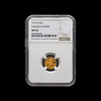 A 1915-S Panama Pacific Exposition $1 Gold Coin [NGC MS66]