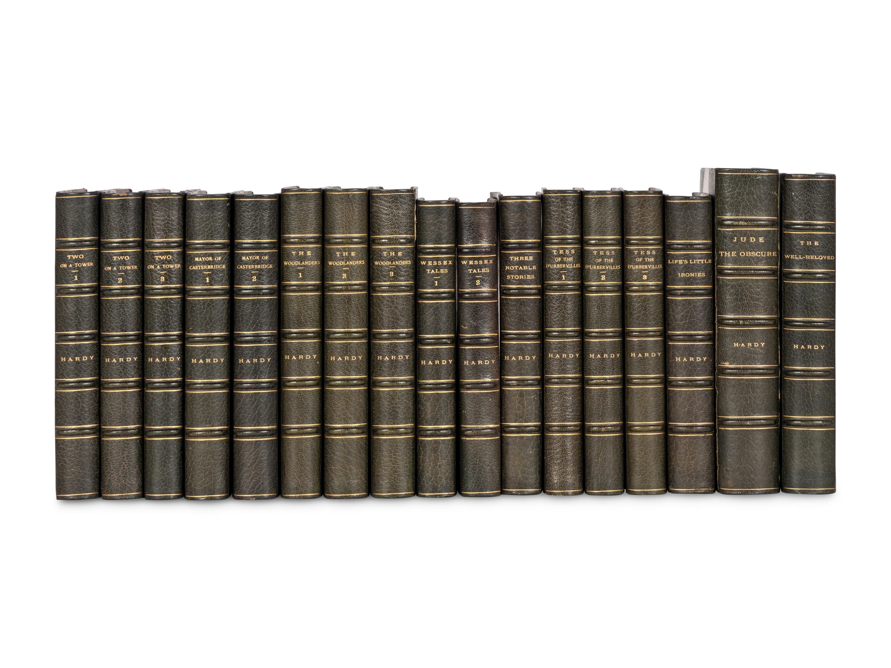 [BINDINGS]. HARDY, Thomas (1840-1928). A group of uniformly bound first editions.
