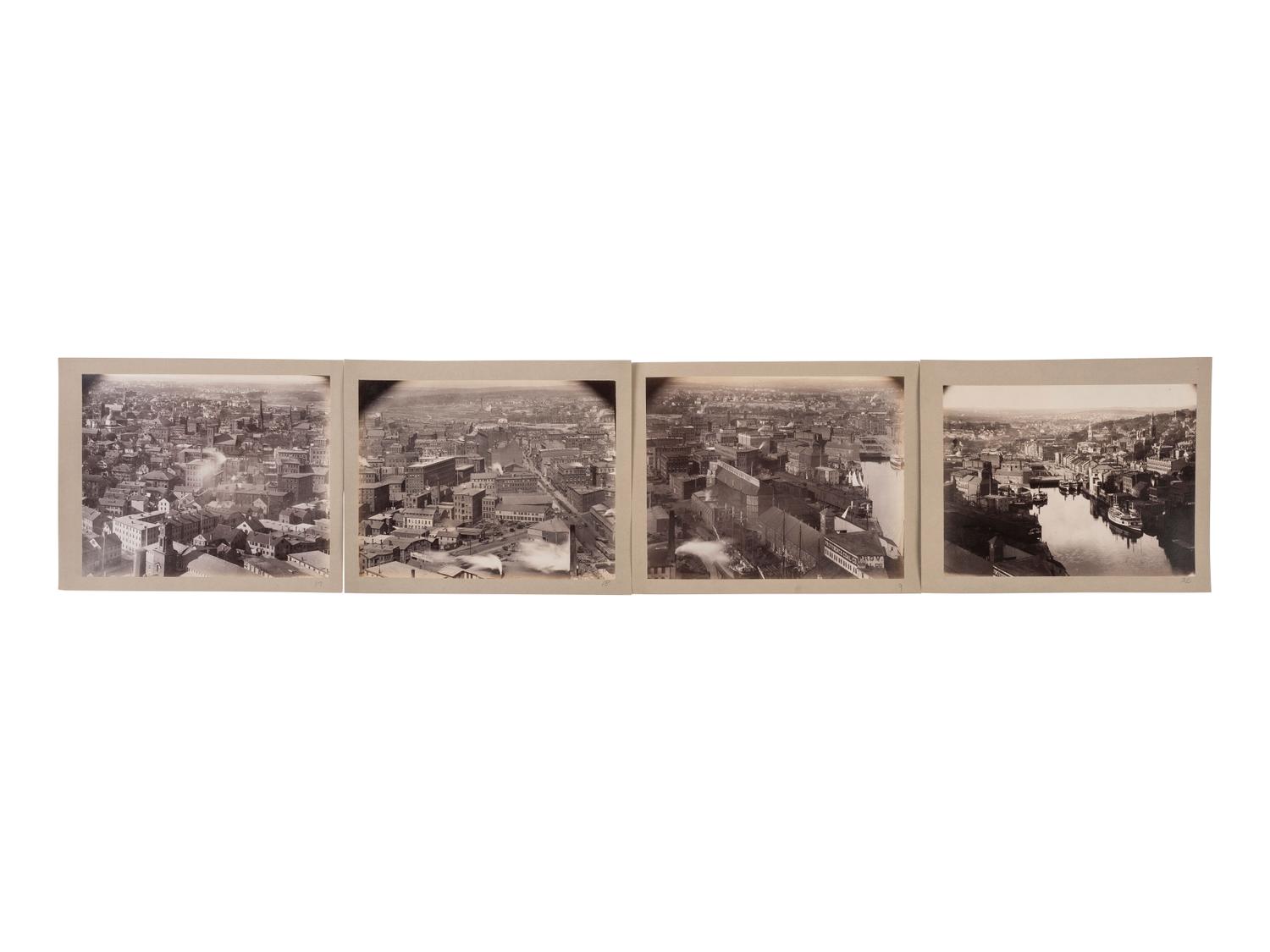 Rhode Island Extraordinary 20 Part Photo Panorama of Providence, circa 1880-90.