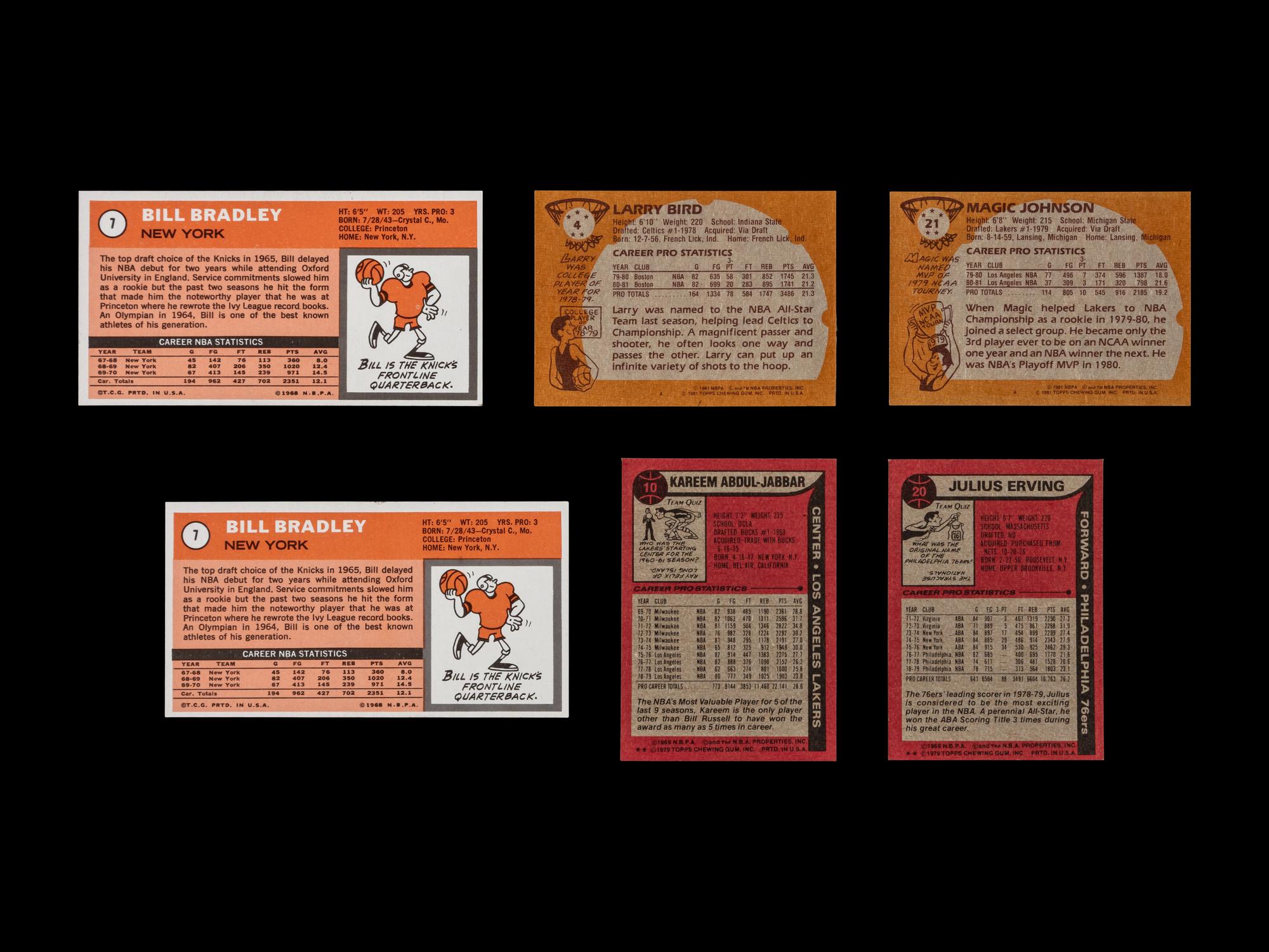 A Collection of 1960s-80s Topps Basketball Cards Including Multiple Hall of Famers and Rookies (35)