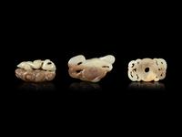 Nine Chinese Carved Jade Articles