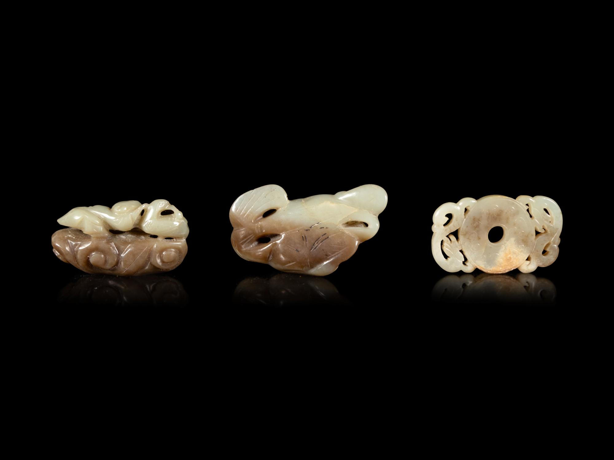 Nine Chinese Carved Jade Articles