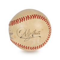 An Uncommon Hall of Fame Umpire Bill Klem Signed Autograph Baseball (PSA Letter)