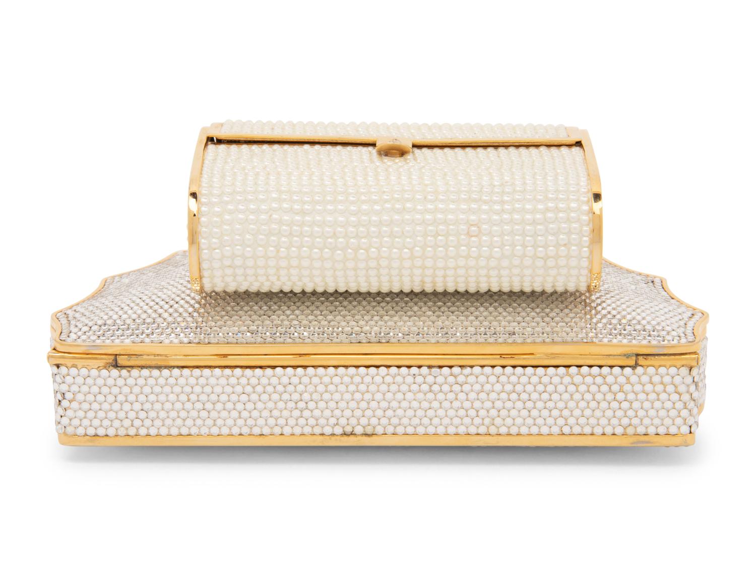 Two Judith Leiber Minaudière Clutches Formerly Owned by Elizabeth Taylor, 1980-90s