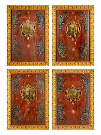 A Set of Four Italian Painted Panels