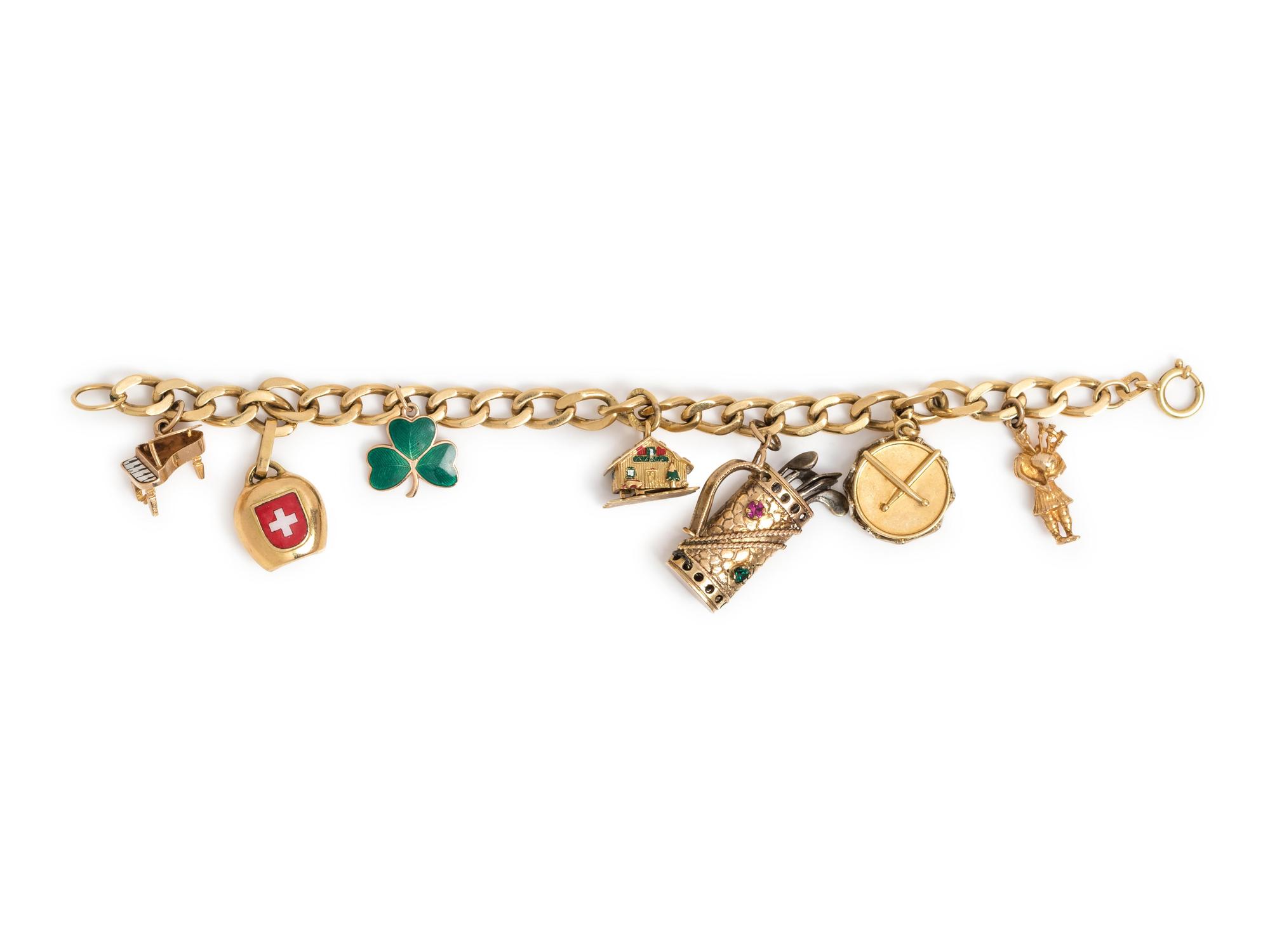 Gold Charm Bracelet