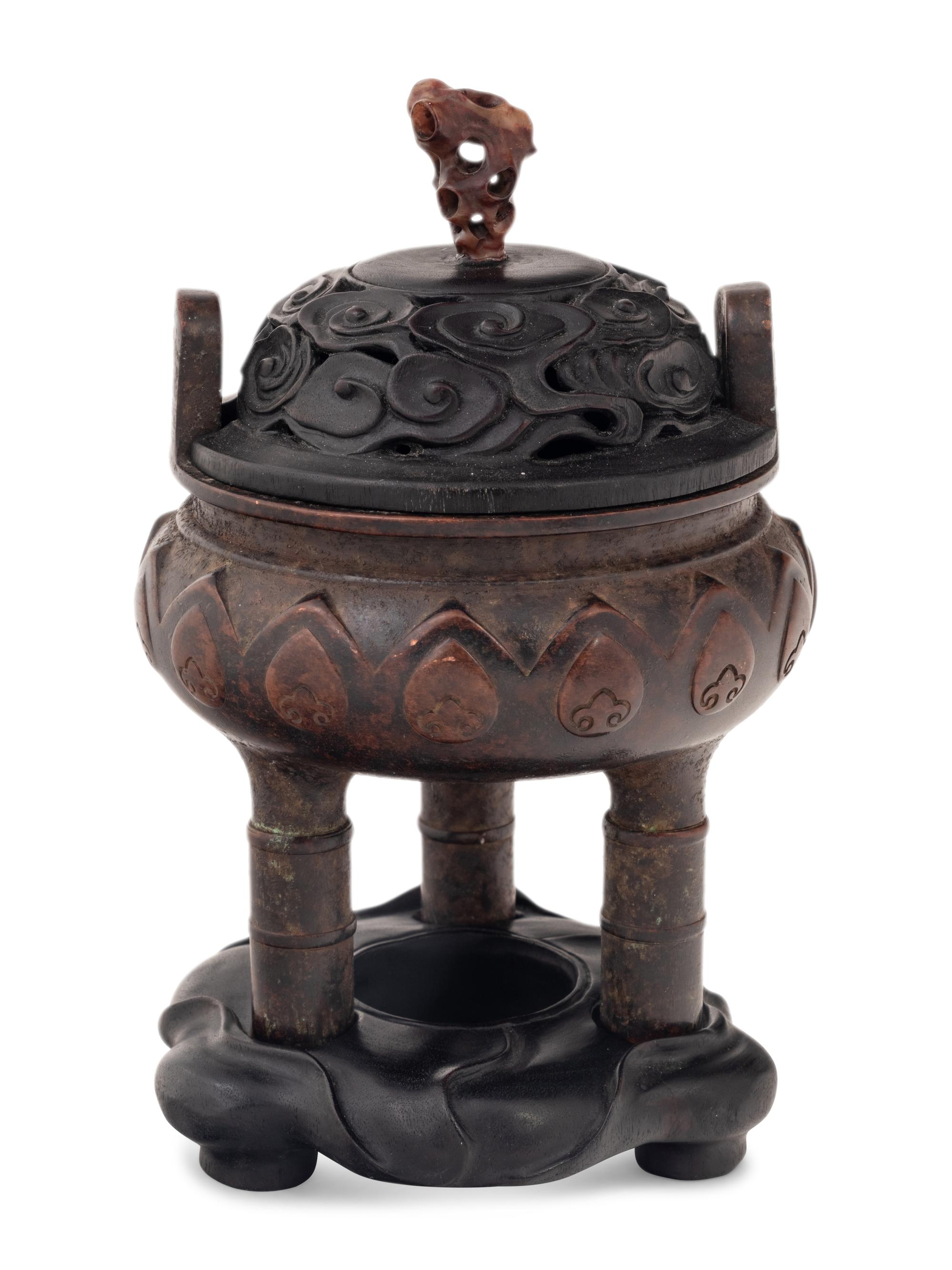 A Chinese Bronze Incense Burner
