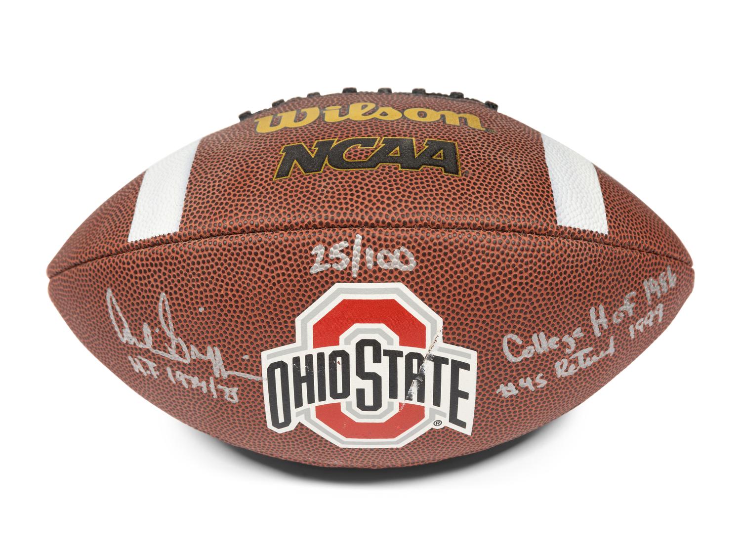 A Large Group of Ohio State University Football Signed Autograph Memorabilia