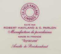 A Robert Haviland and C. Parlon Limoges Porcelain Dinner Service