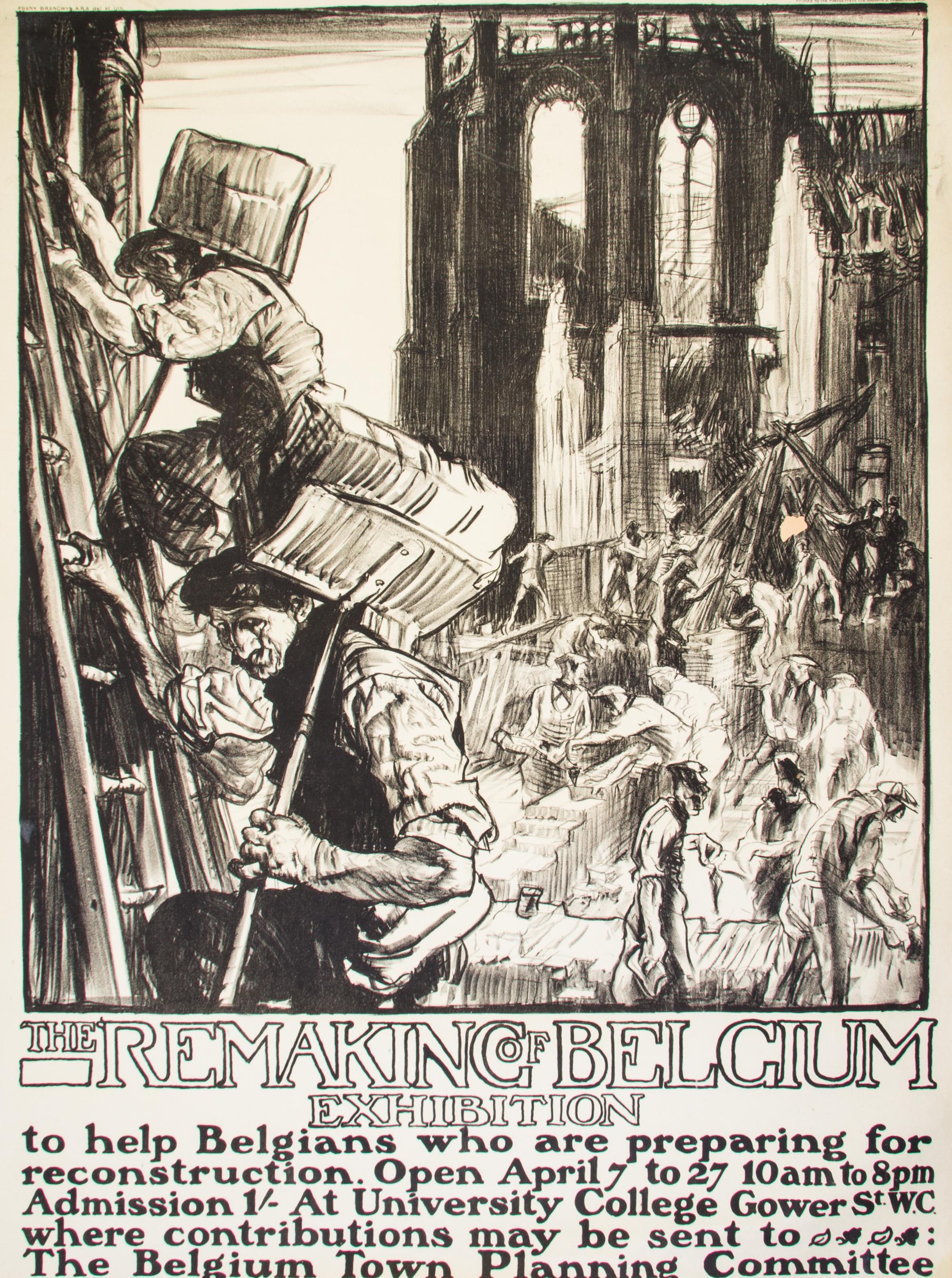 (WWI POSTERS) BRANGWYN, FRANK, Sir. Three WWI posters.