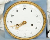 A Louis XVI Duc d'Angoulême Paris Porcelain Mantel Clock