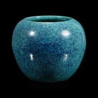 A Chinese "Robins-Egg"-glazed porcelain globular vase