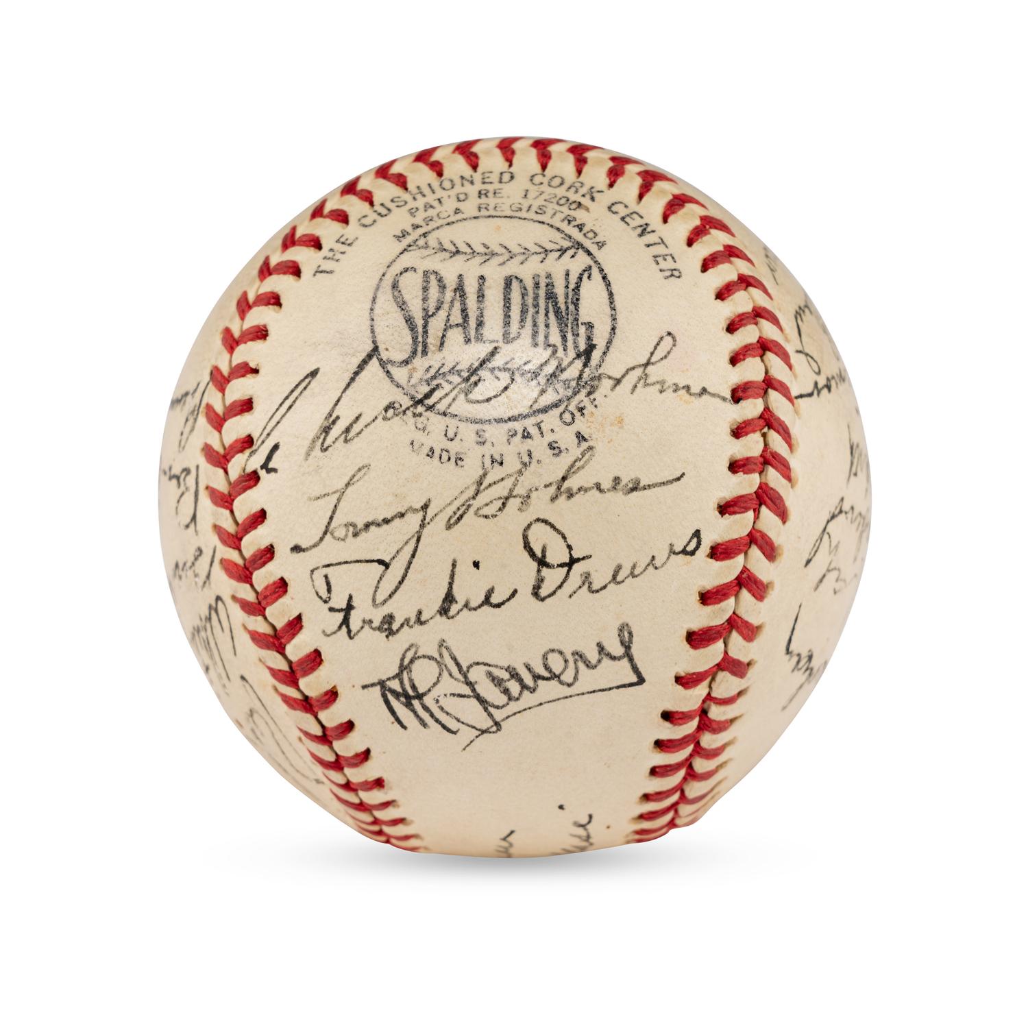 A 1944 Boston Braves Team Signed Autograph Baseball