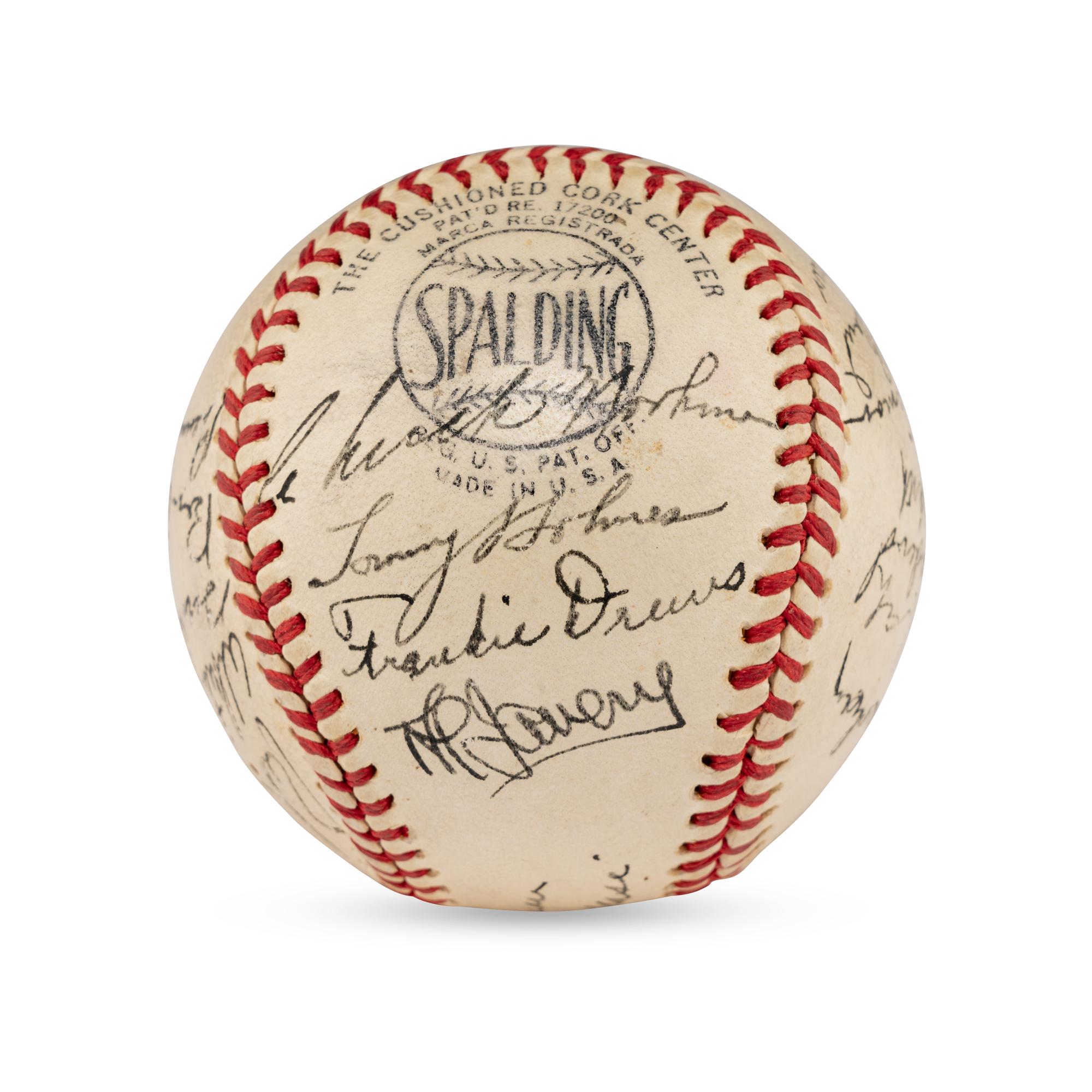 A 1944 Boston Braves Team Signed Autograph Baseball